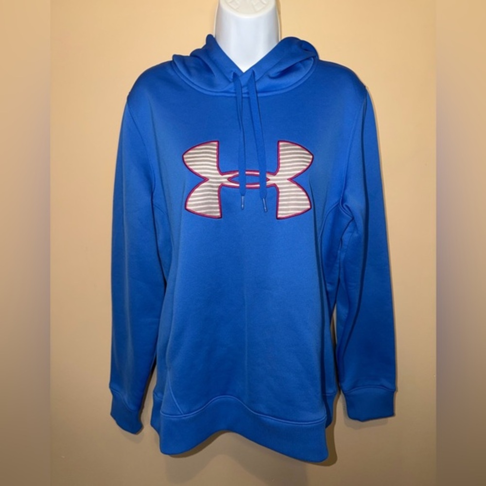 Under Armour Women’s Blue Big Logo Cold Gear Hoodie